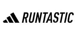 A black and white logo featuring the word Runtastic.